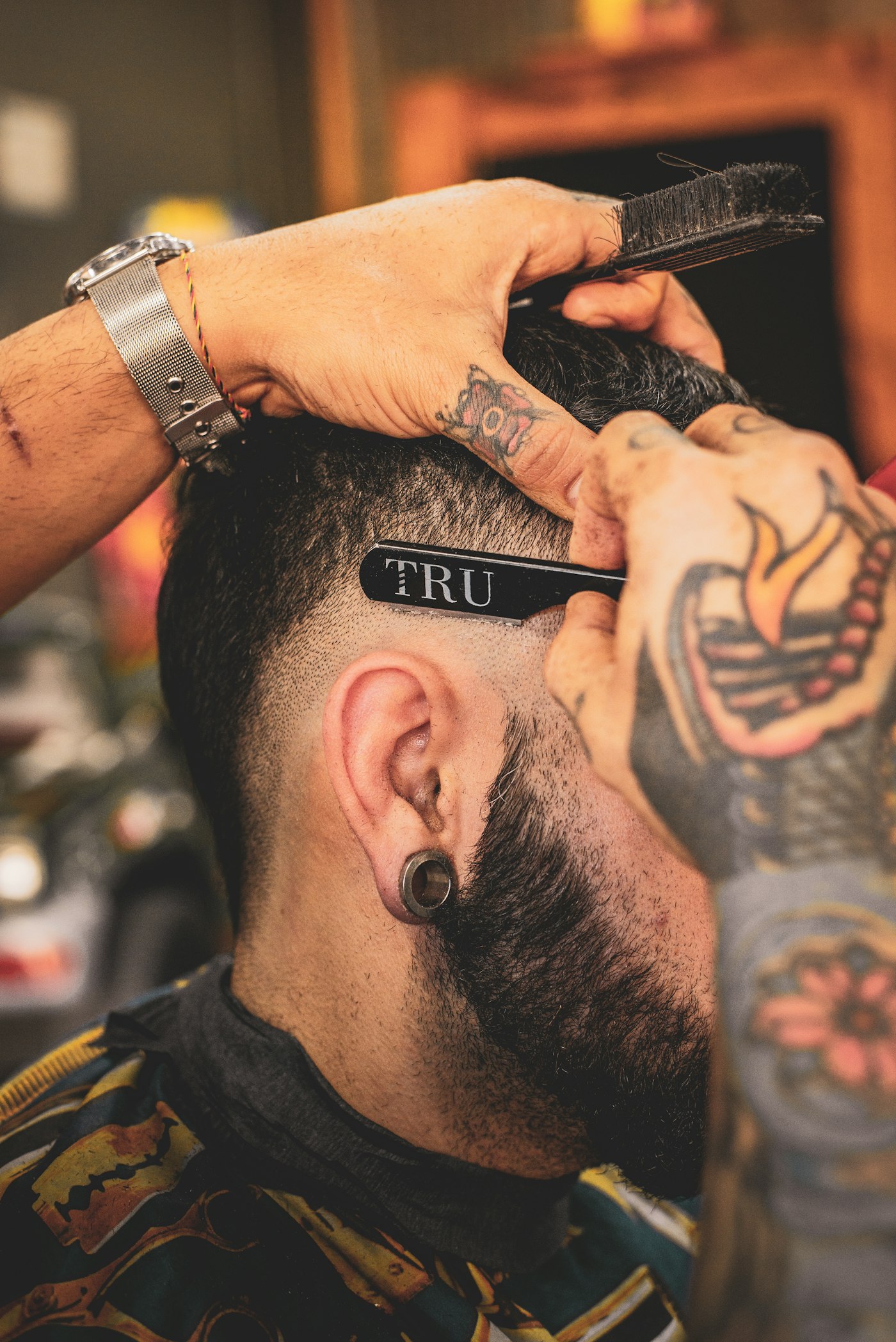 Dettaglio di un servizio in barbershop