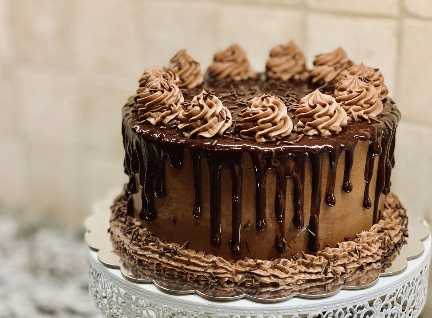 Torta decorata, esempio di fotografia per un catalogo